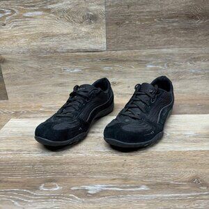 Skechers Breathe Easy Black Suede Sneakers Women's Size 8